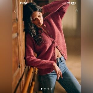 Sézane OTHELLO Cardigan, rosewood